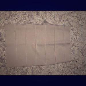 BCBG Tan Bandage Skirt